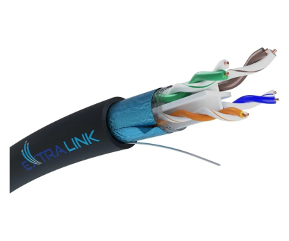 Kabel komputerowy ExtraLink CAT6 FTP (F/UTP) V2 Zewnętrzny Kabel sieciowy 305M